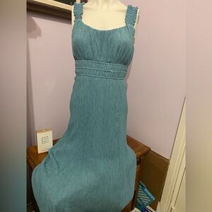 AUGUST SKY chic  Teal Sleeveless Maxi Dress